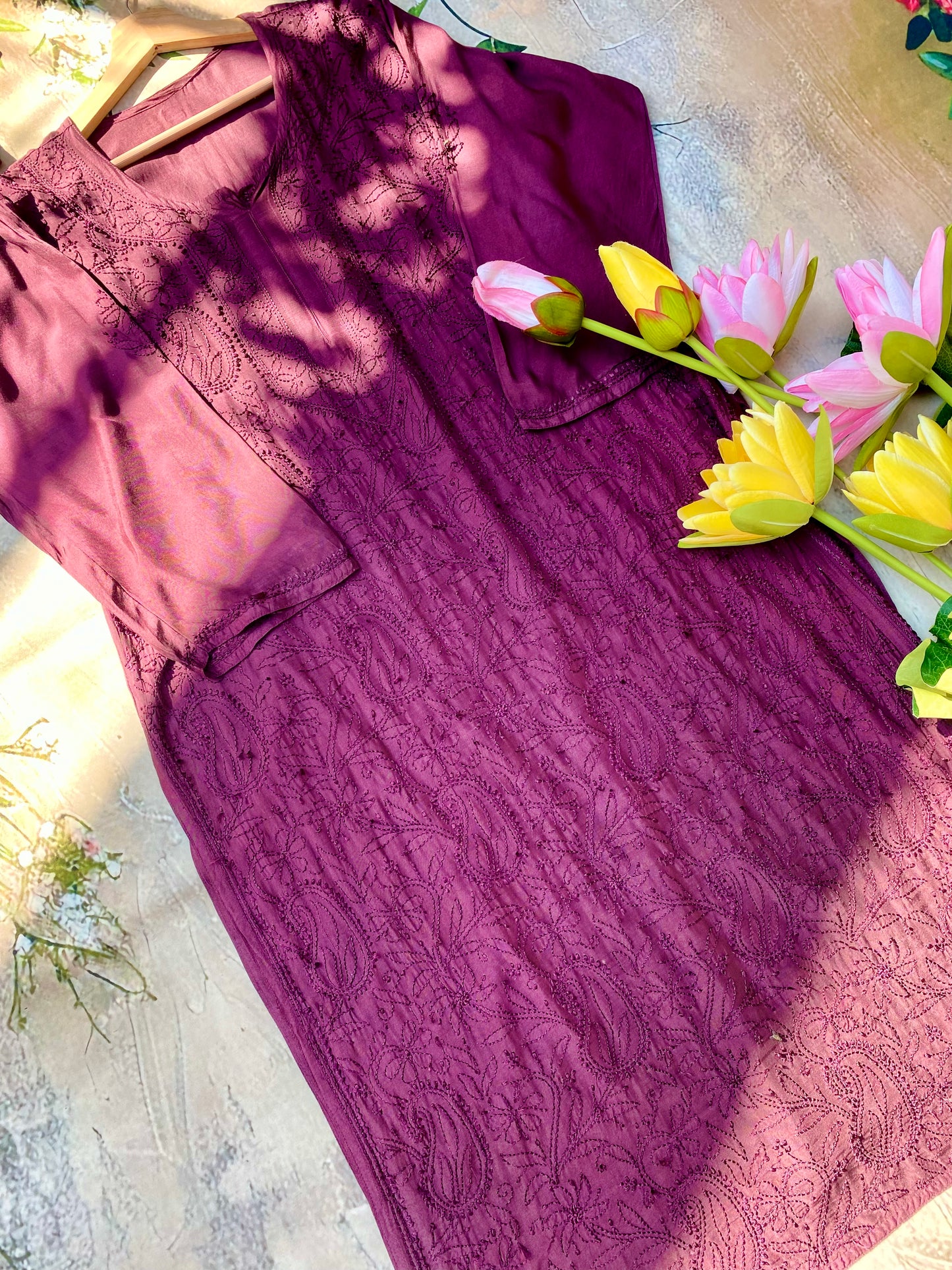 Khush Rang Gulabi Dhaga Kurta Set