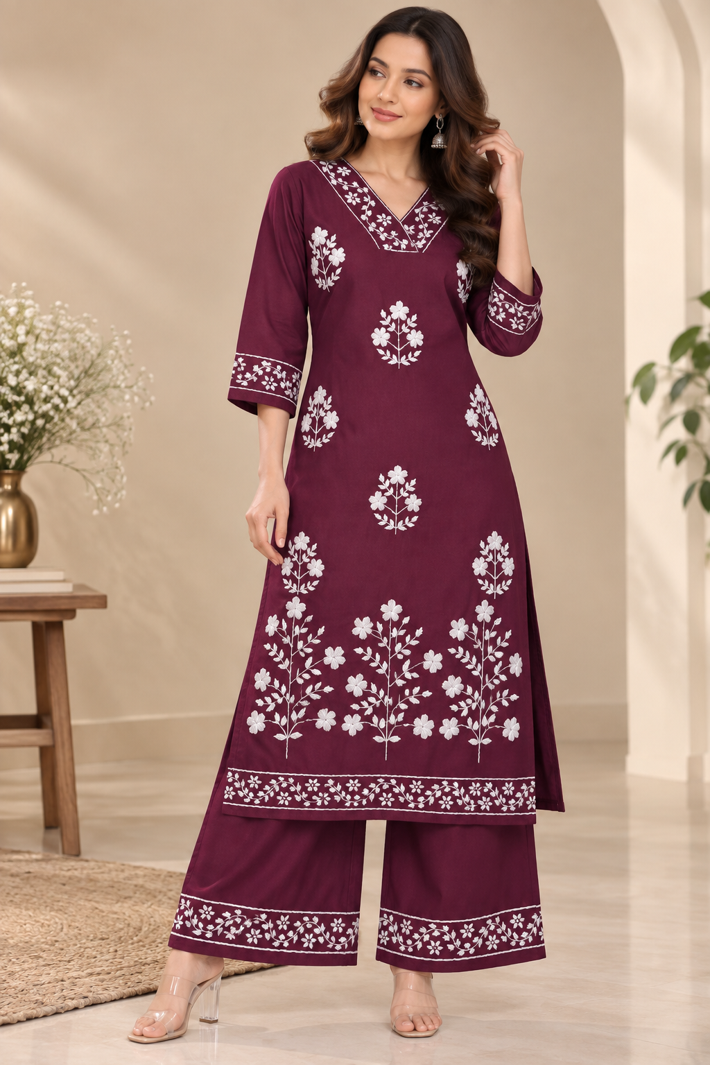Orchid Bloom Kurta Set