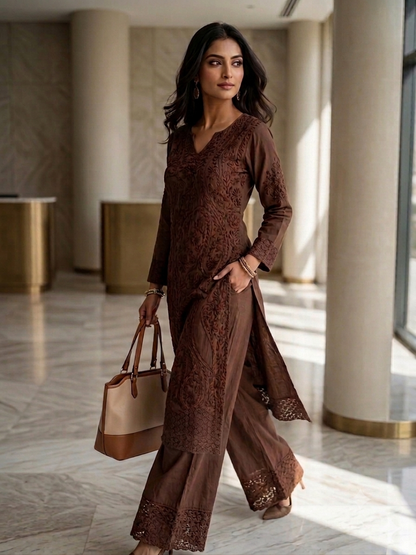 New Nazakat Authentic Lucknowi Kurta Set