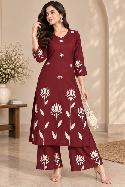 Lotus Bloom Kurta Set