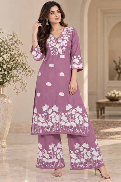Jasmine Bloom Kurta Set
