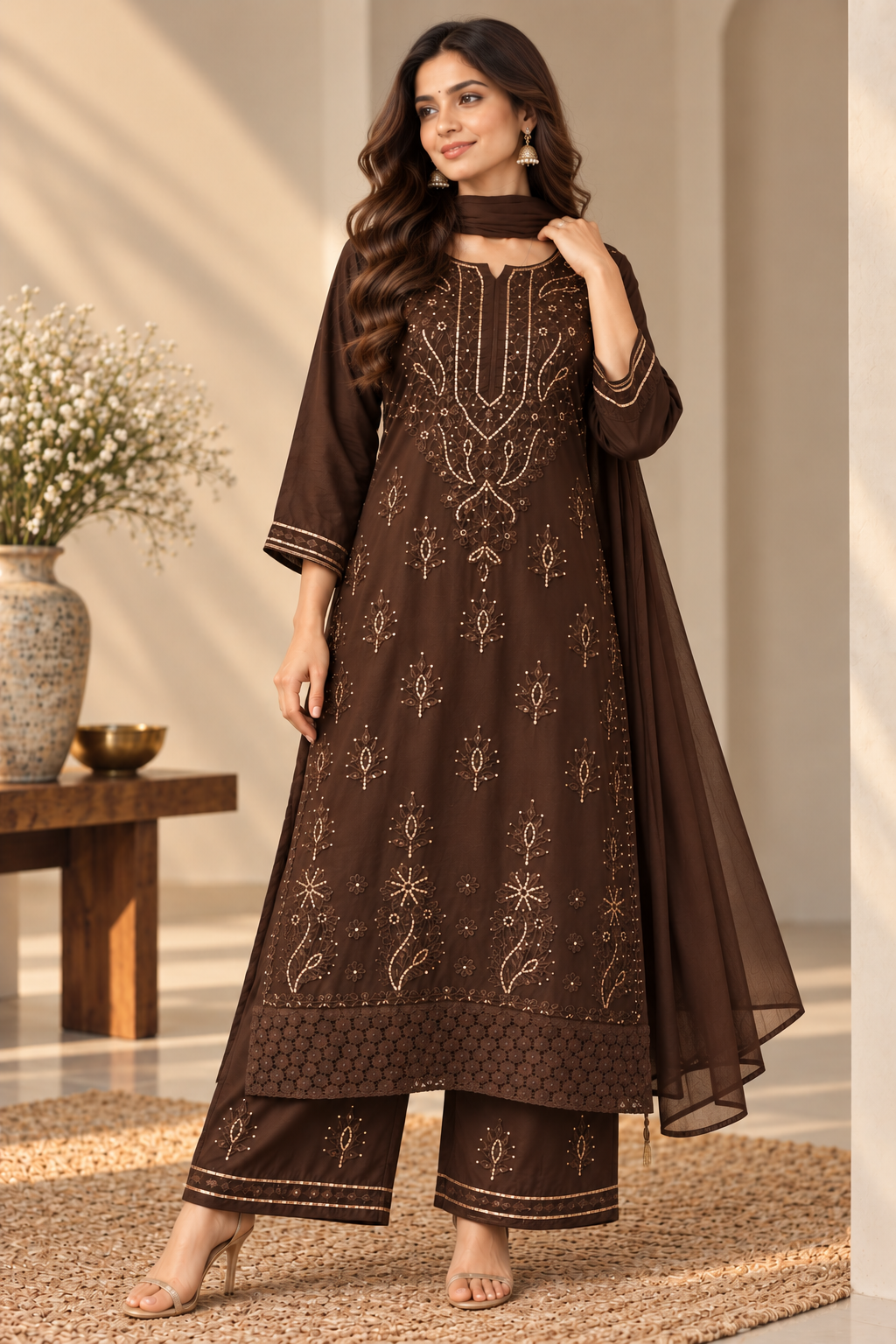 Sitara Bloom Kurta Set with Dupatta