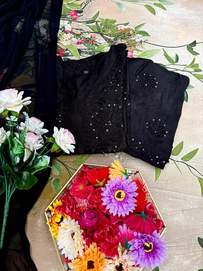 Nazakat Sitara Authentic Lucknowi Kurta Set