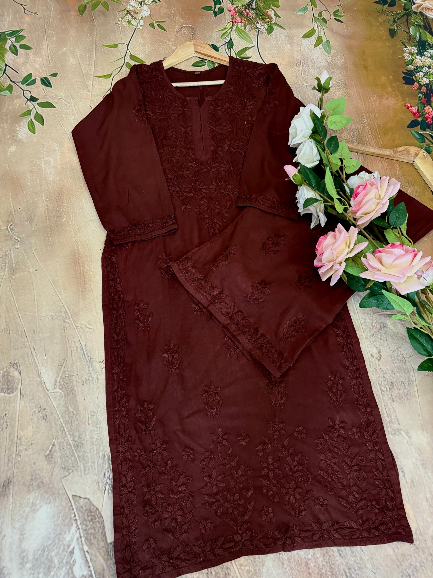 Nazakat Authentic Lucknowi Kurta Set