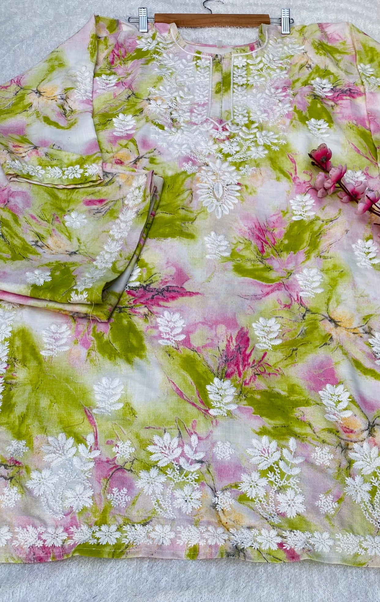 Mahira 2 Authentic Lucknowi Kurta Palazzo Set