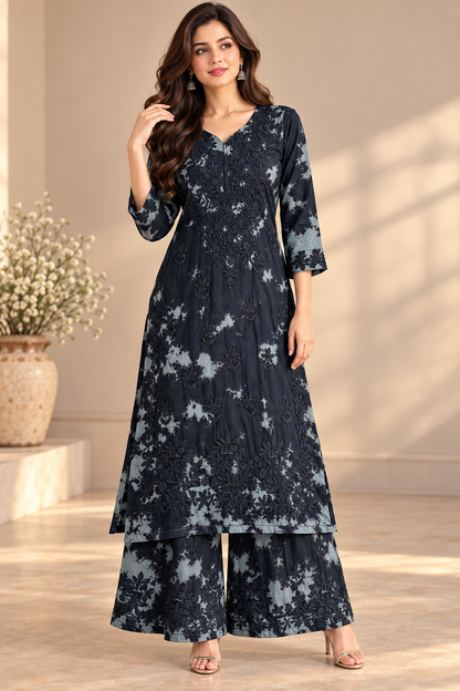 Tarang Bloom Tie and Dye Kurta Set