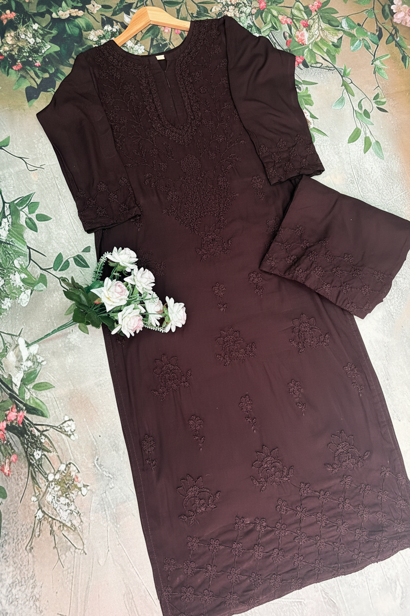 Nazakat Authentic Lucknowi Kurta Set
