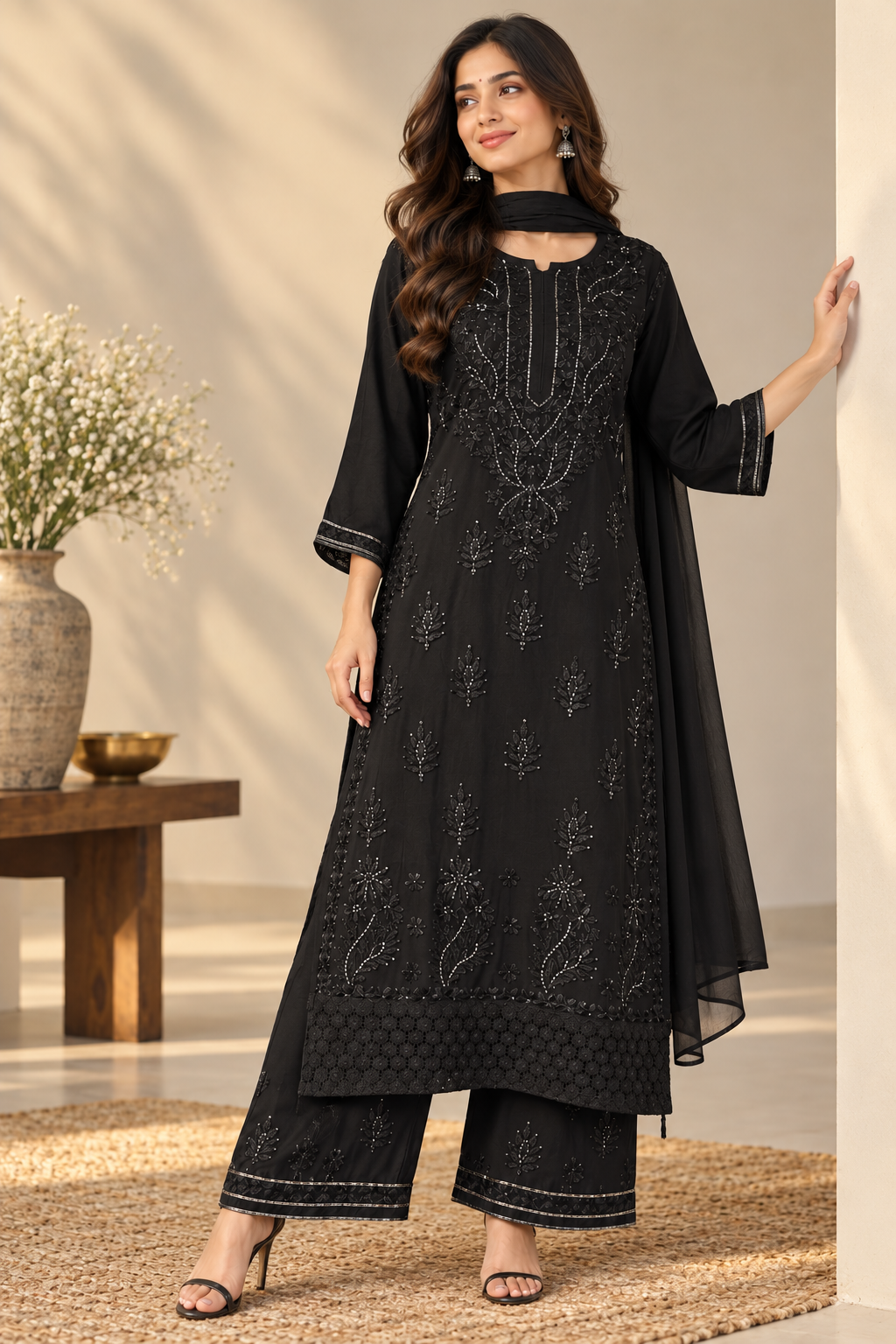 Sitara Bloom Kurta Set with Dupatta