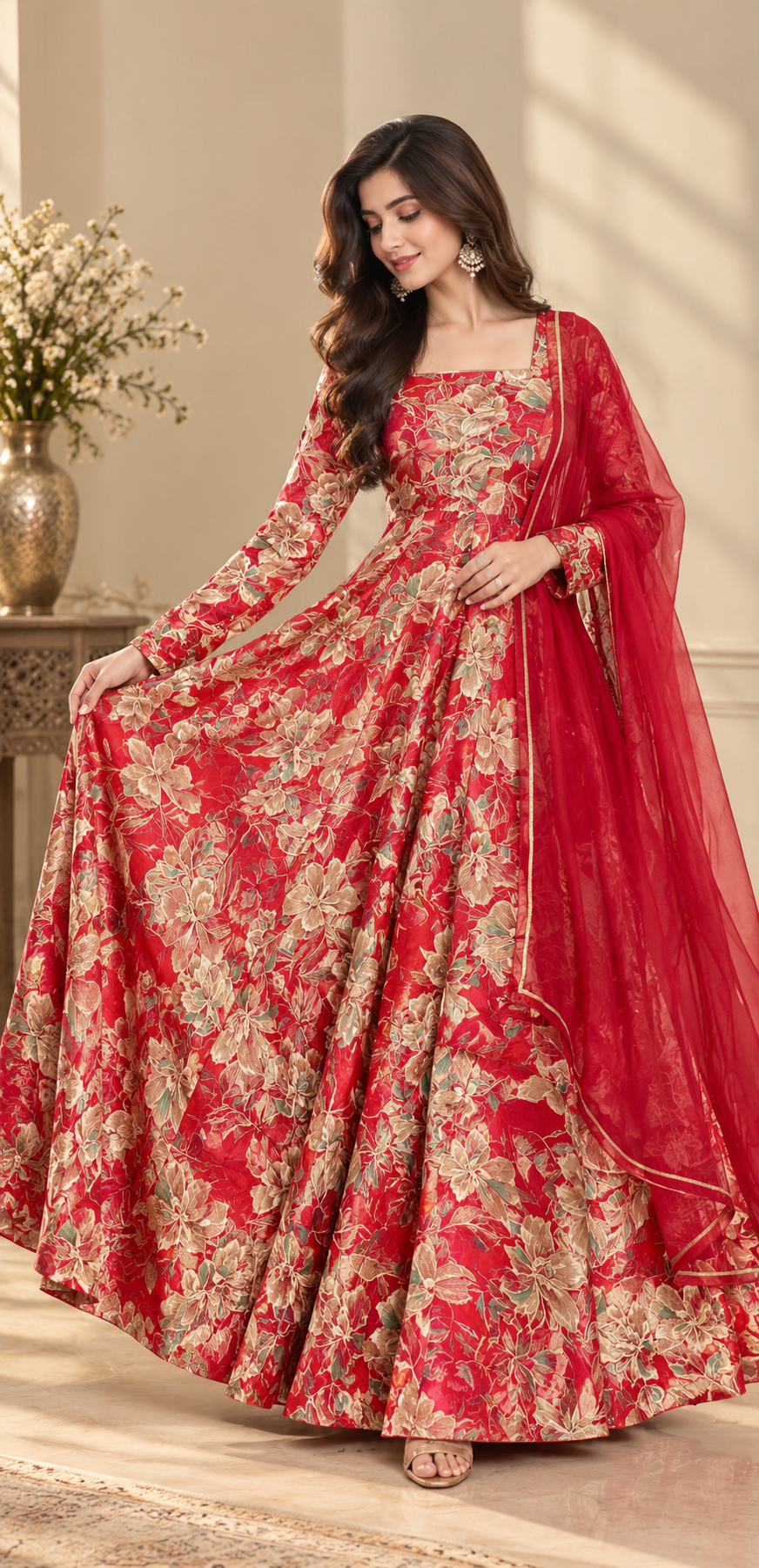 Khushi Bloom Anarkali Set