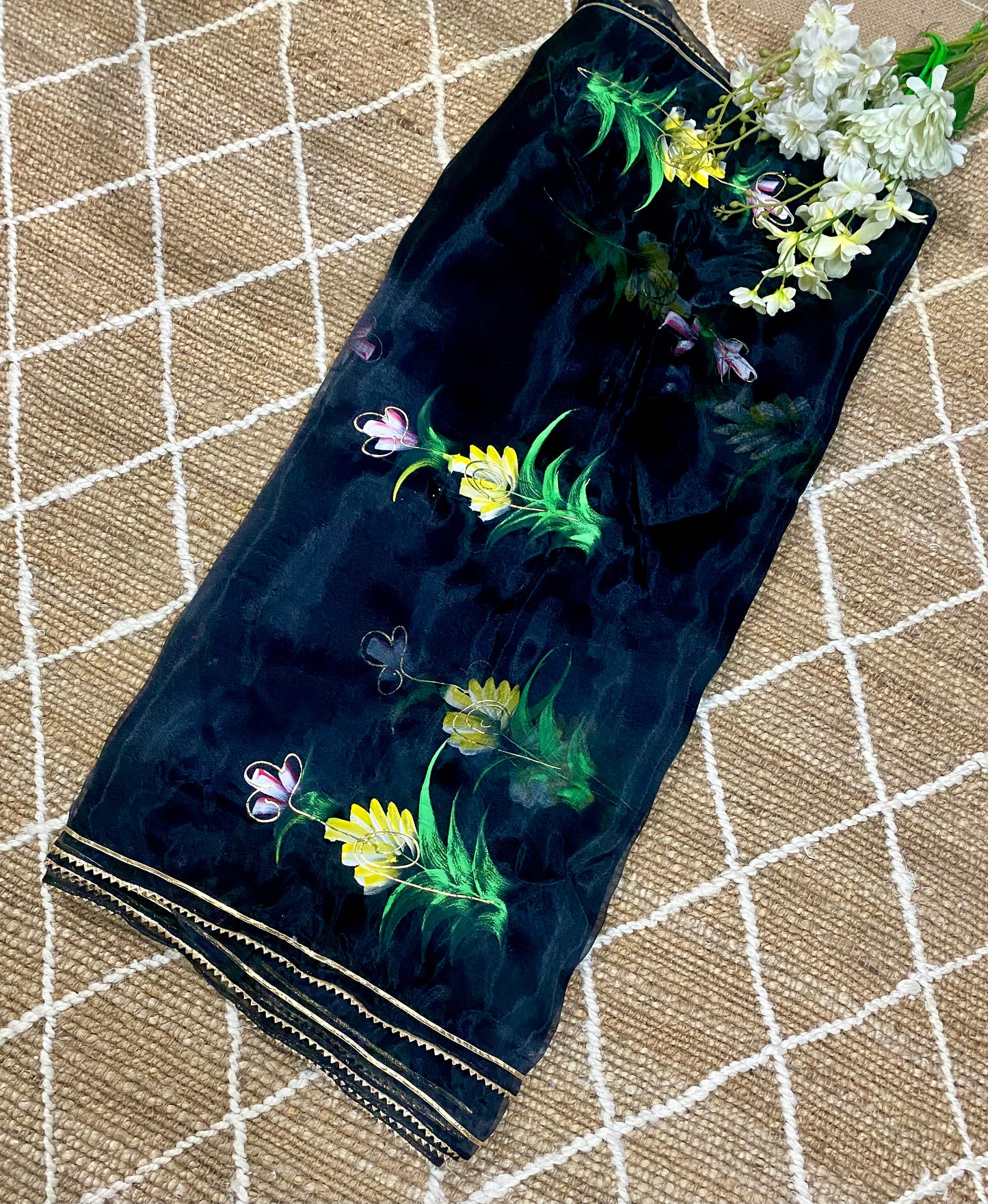 Gulabi Dhaga’s Authentic Hand Painted Sarees