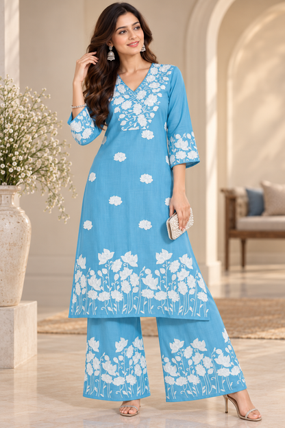 Jasmine Bloom Kurta Set