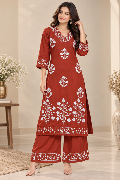 Orchid Bloom Kurta Set
