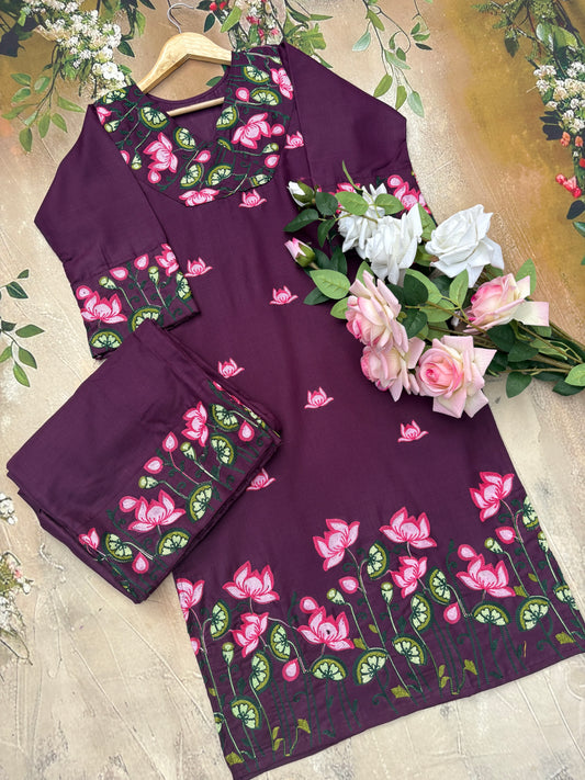 Noor rangin Kurta Set