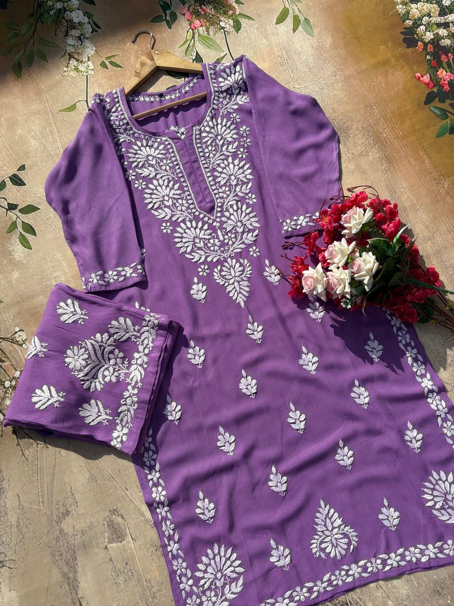 Riwaayat Chikankari Kurta Set