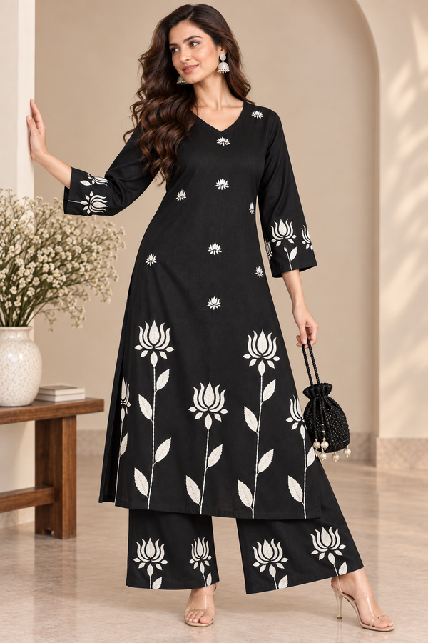 Lotus Bloom Kurta Set