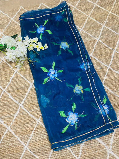 Gulabi Dhaga’s Authentic Hand Painted Sarees