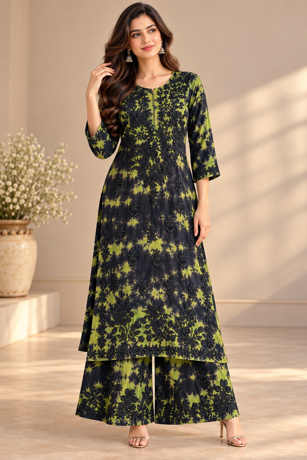 Tarang Bloom Tie and Dye Kurta Set