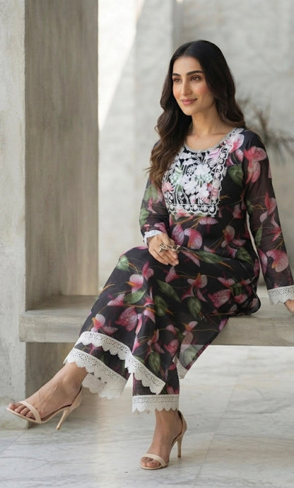 Gulabi Dhaga Kurta Set 2