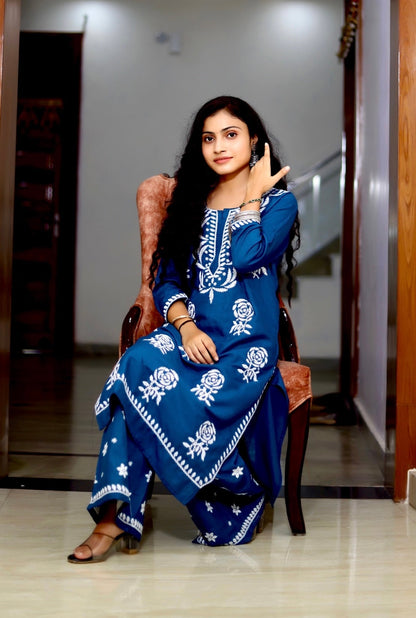 GD's Gulabi Dhaga's Authentic Chikankari Kurta Set