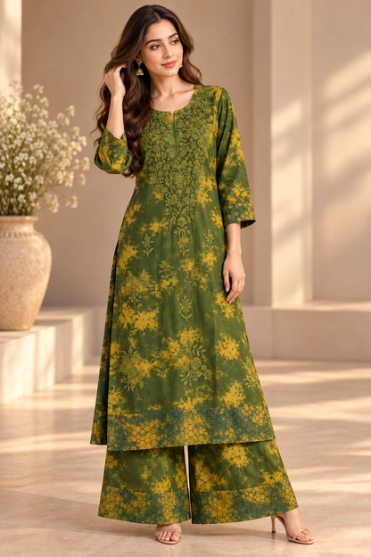 Tarang Bloom Tie and Dye Kurta Set