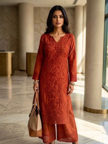New Nazakat Authentic Lucknowi Kurta Set