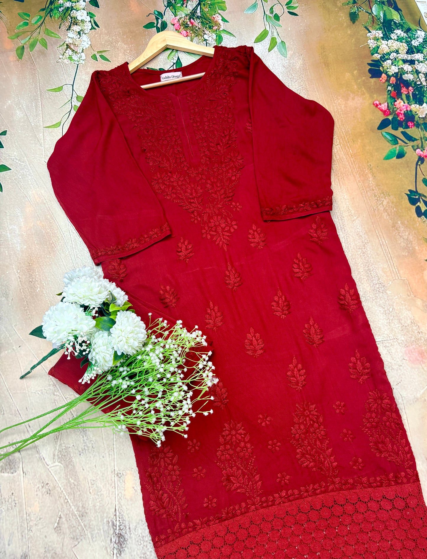 Nazakat Authentic Lucknowi Kurta Set