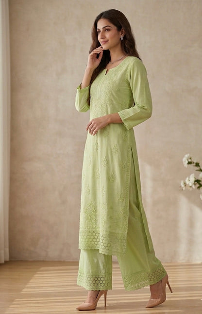 Nazakat Authentic Lucknowi Kurta Set