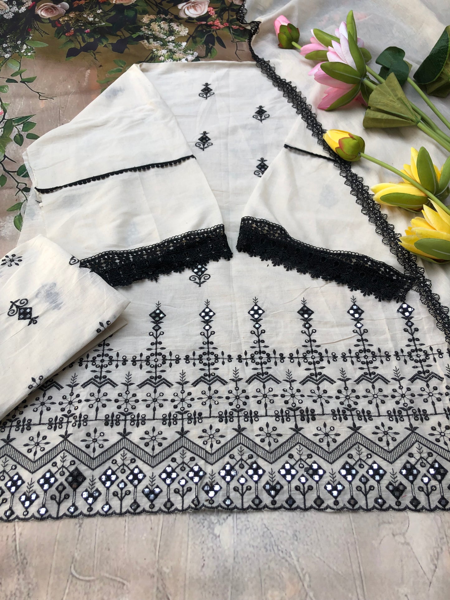 Rang Bhar ada unstitched 3 piece set