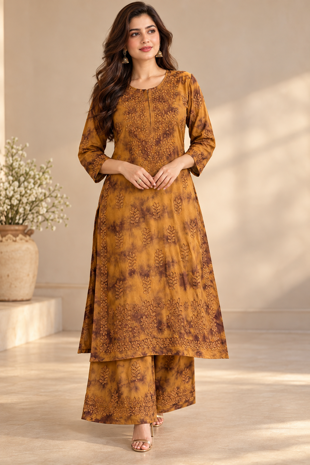Tarang Bloom Tie and Dye Kurta Set