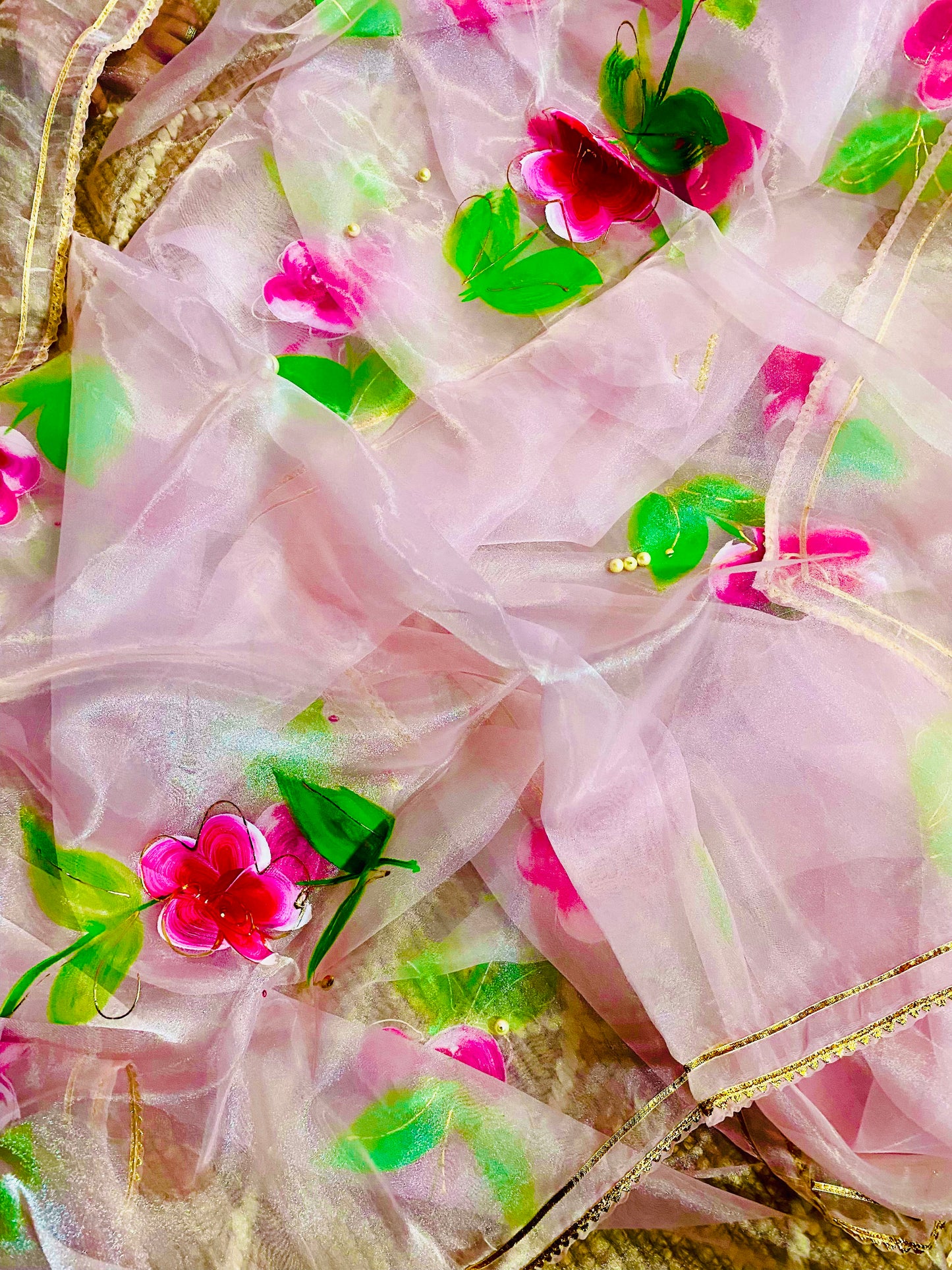 Gulabi Dhaga’s Authentic Hand Painted Sarees