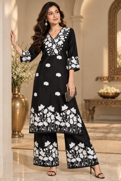 Jasmine Bloom Kurta Set