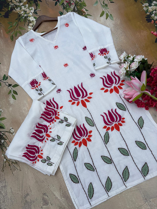Kamal 5 Gulabi Dhaga Kurta Set