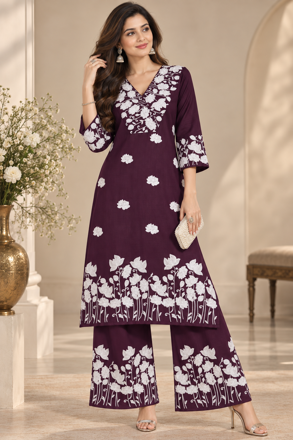 Jasmine Bloom Kurta Set