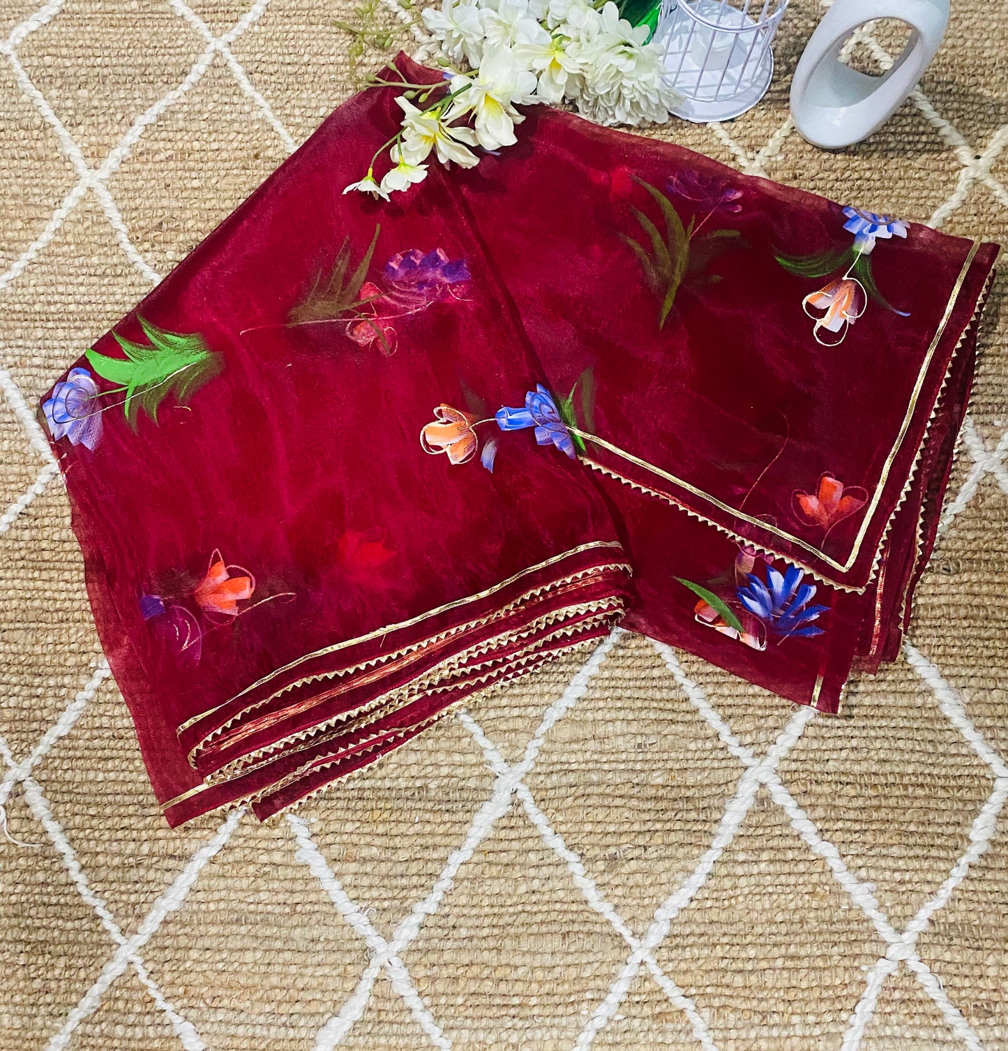 Gulabi Dhaga’s Authentic Hand Painted Sarees