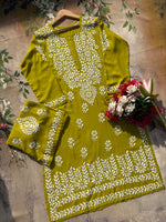 Gulabi Dhaga's Riwaayat Chikankari Kurta Set