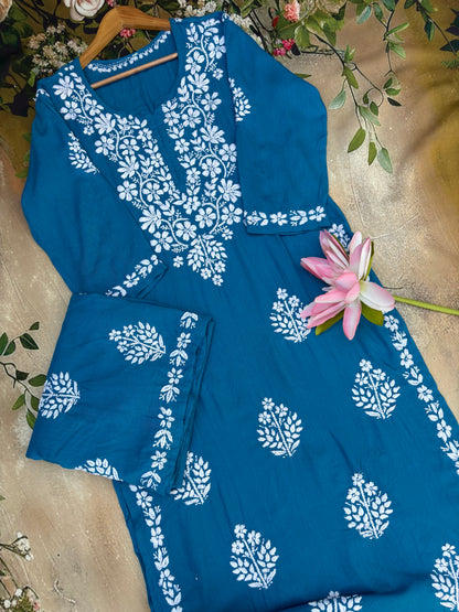 Riwaayat Chikankari Kurta Set