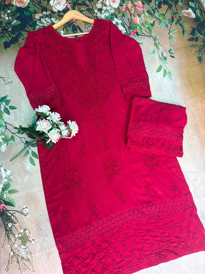 Nazakat Raha Authentic Lucknowi Kurta Set
