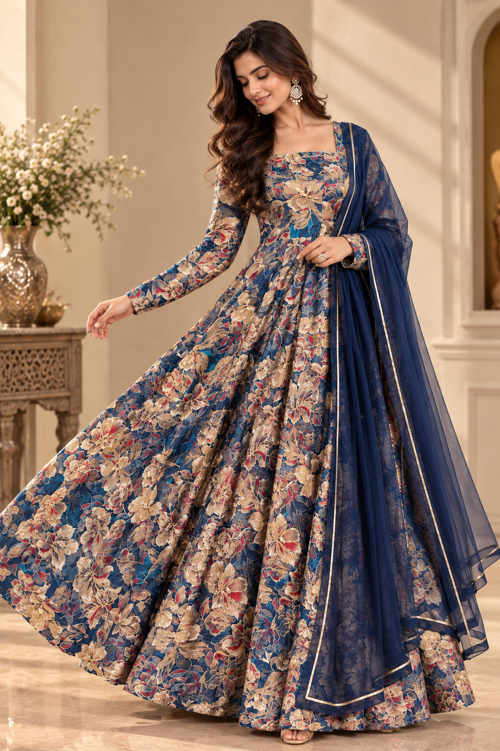 Khushi Bloom Anarkali Set