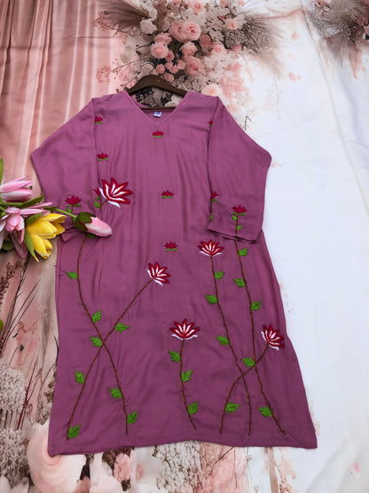 Jagmag 2 Gulabi Dhaga Kurta Set in Pink