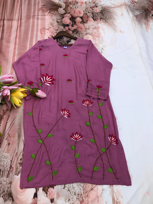 Jagmag 2 Gulabi Dhaga Kurta Set in Pink
