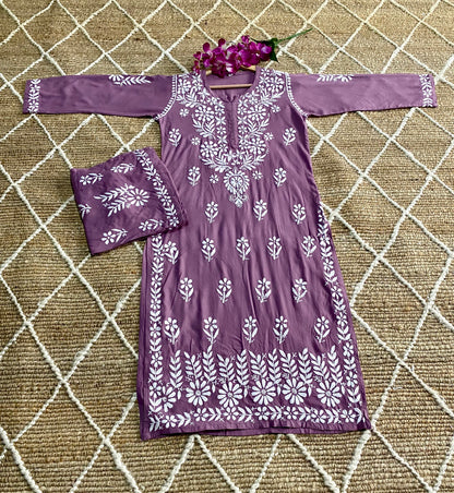 Riwaayat Chikankari Kurta Set