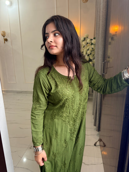 Nazakat Authentic Lucknowi Kurta Set