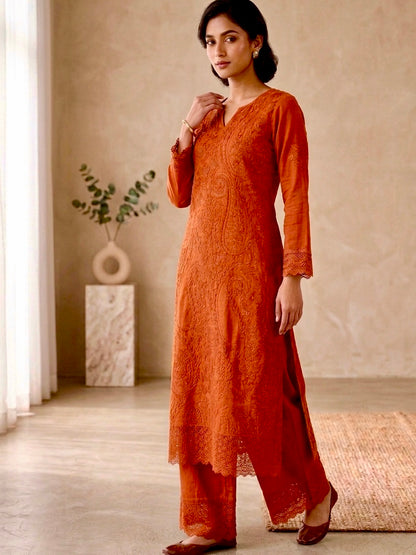 New Nazakat Authentic Lucknowi Kurta Set