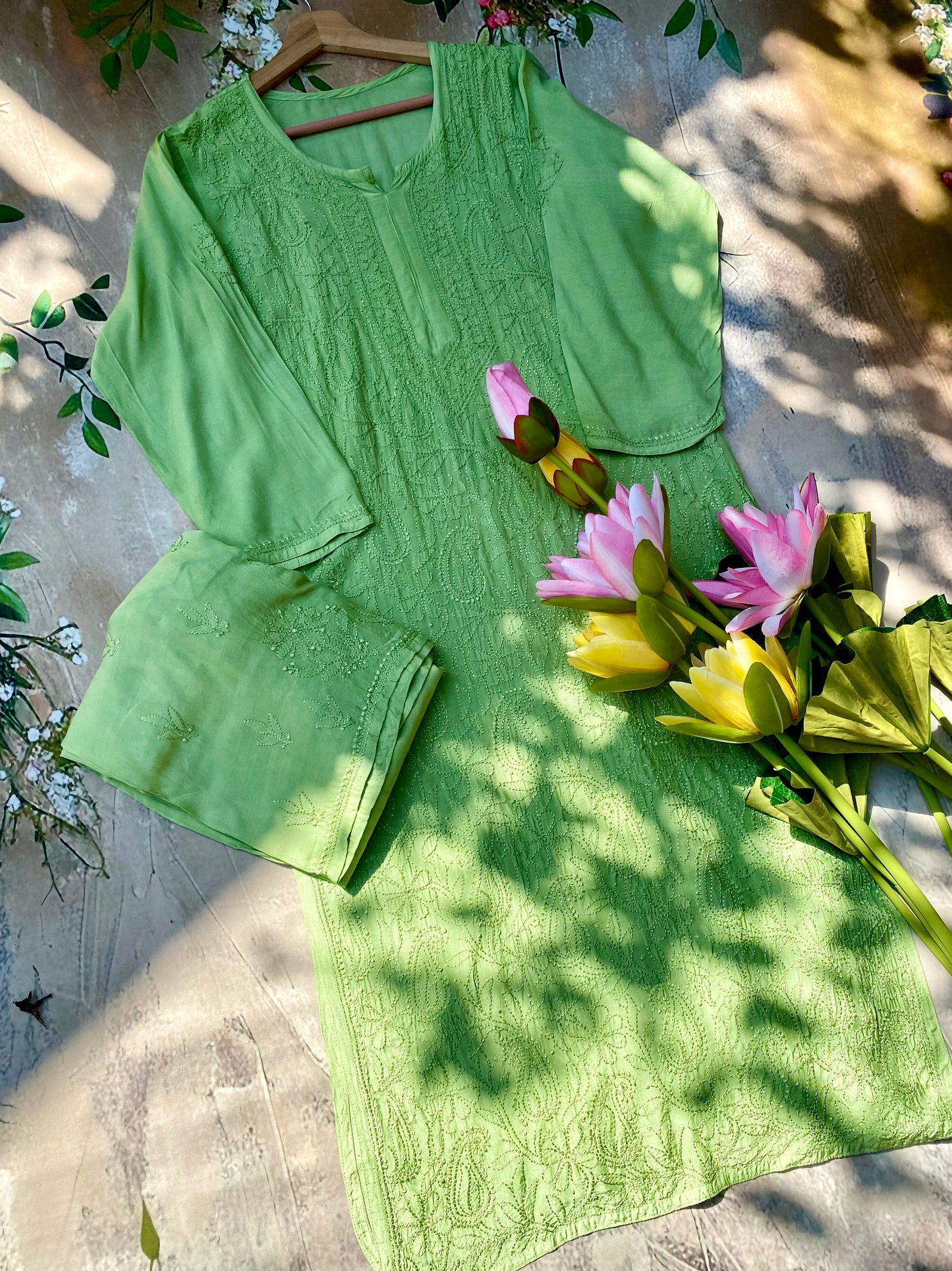 Khush Rang Gulabi Dhaga Kurta Set
