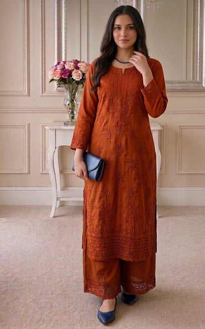 Nazakat Authentic Lucknowi Kurta Set