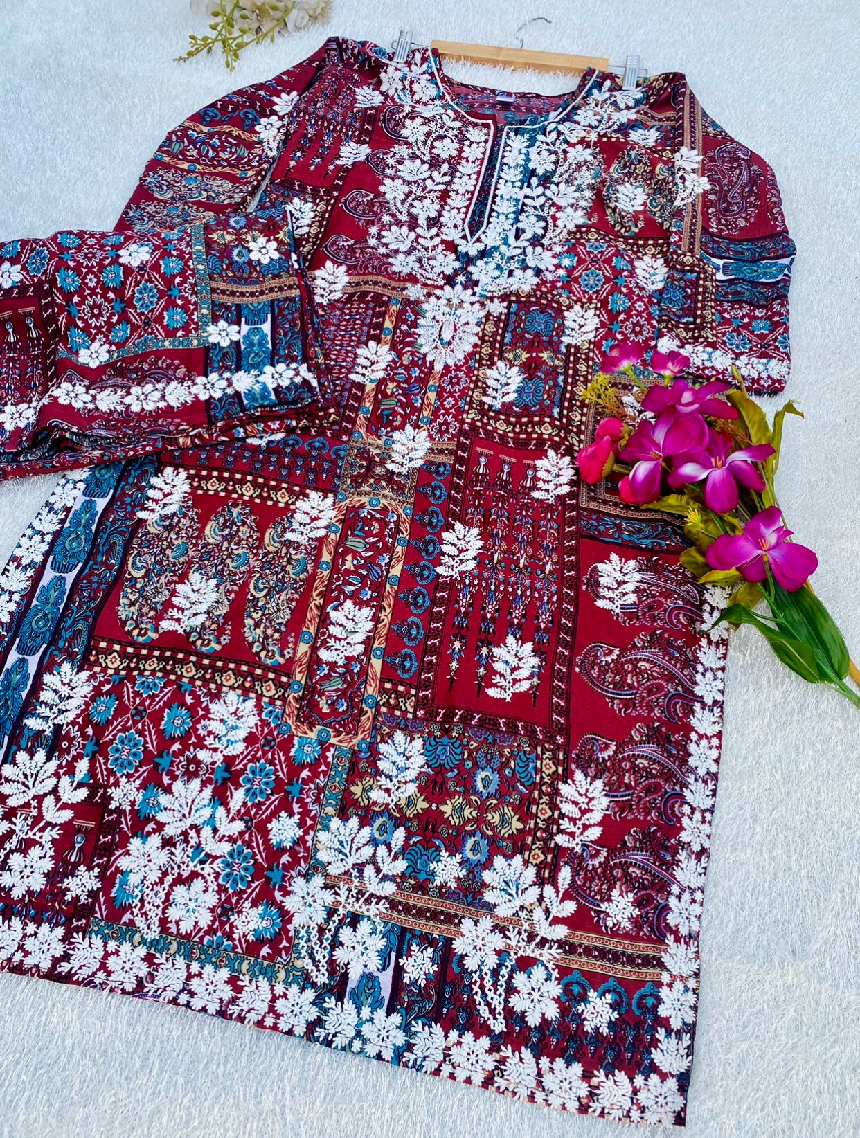 Tiya 2 Lucknowi kurta Palazzo Set