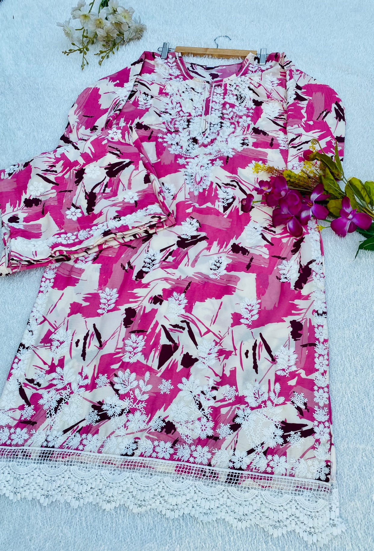 Tiya 2 Lucknowi kurta Palazzo Set