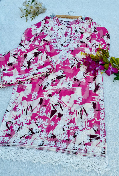 Tiya 2 Lucknowi kurta Palazzo Set