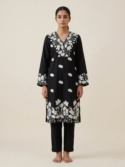Black Noor Kurta Set