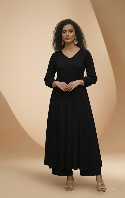 Black Ruhaniyat  Kurta Set